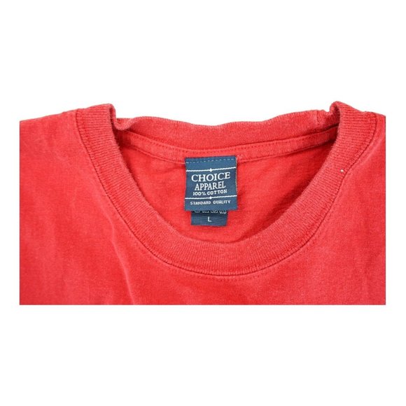 Ohio State Buckeyes T-Shirt Mens L Red Short Sleeve 100% Cotton Embroidered - Picture 4 of 4